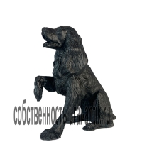 Скульптура собаки «СПАНИЕЛЬ», 2024 года выпуска. Каслинское литье. Материал чугун. 